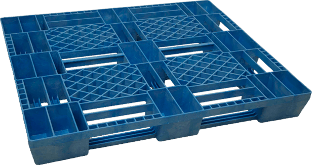 Pallet type P4-D1, 120 × 120 cm, seen at an angle