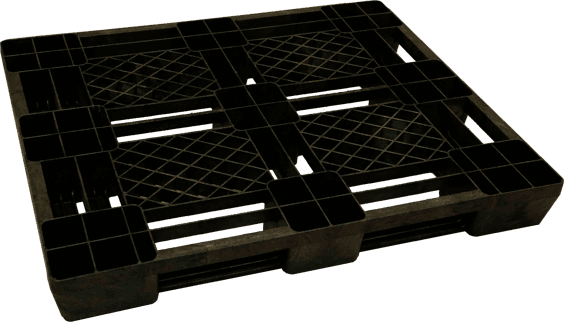 Pallet type P4-D9, 120 × 80 cm, seen at an angle